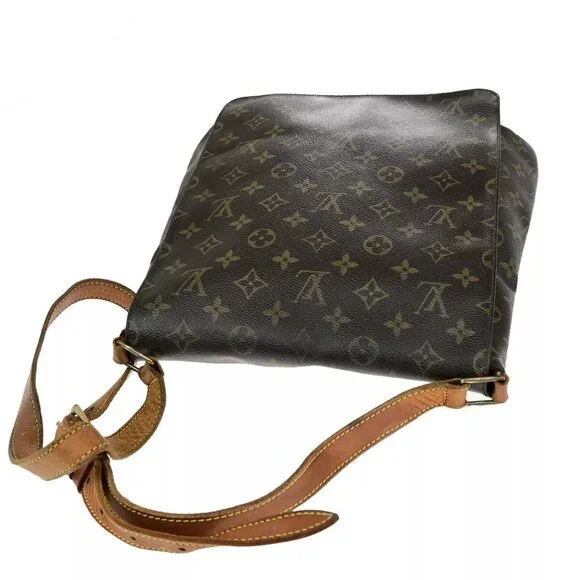 LOUIS VUITTON Musette Shoulder Bag Monogram Leather Brown France M51256 31SJ562